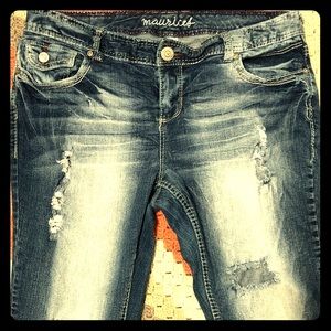 Maurices Bootcut Distressed Jeans
